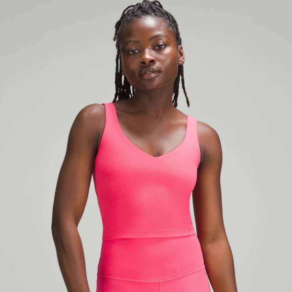 lululemon Align Tank Top in Lipgloss pink, size 6, like new!